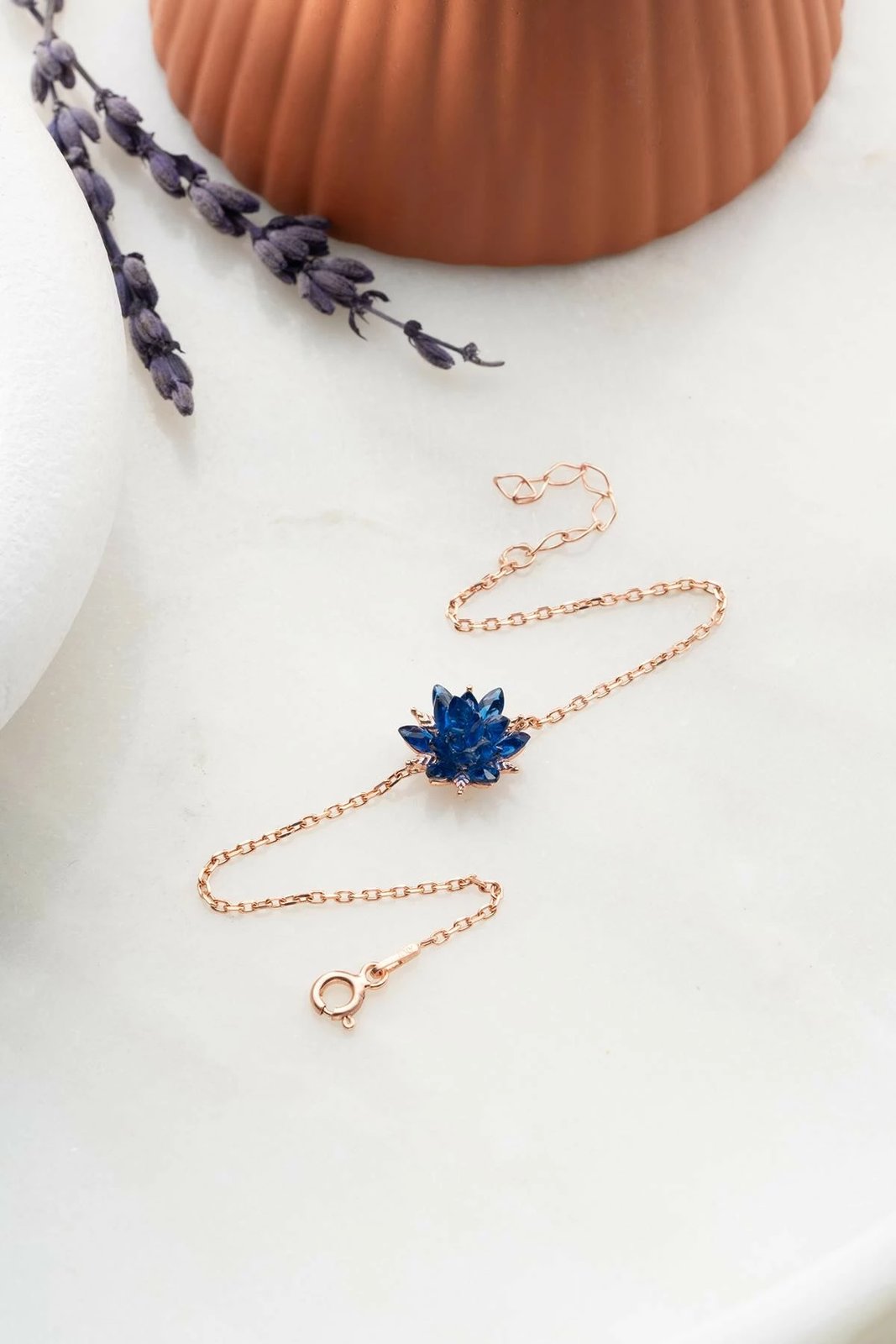 Byzylyk argjendi, ngjyrë rozë ari dhe kaltër e errët, Jumeon, NRZ999431