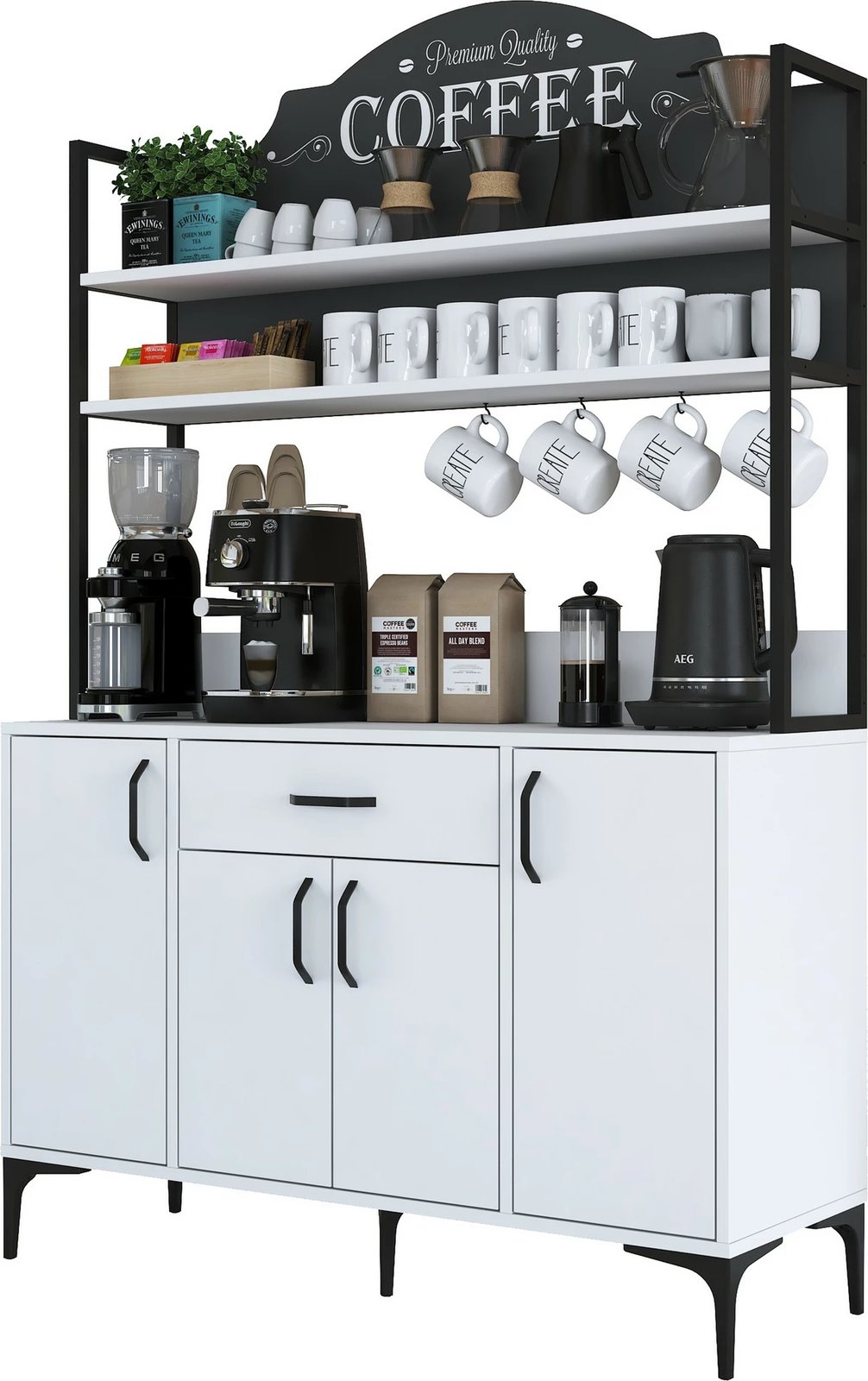 Dollap multifunksional, i bardhë, JE130 - 2987