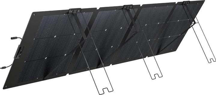 Panel diellor EcoFlow 220W NextGen, palosshëm, bifacial, i zi