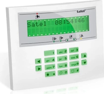Lexuesi bazik i kontrollit të hyrjes Satel INT-KLCDL-GR, Jeshil dhe Bardhë
