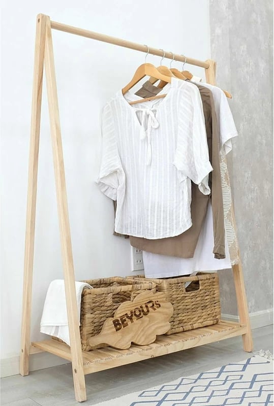 Mobilje hyrëse Leone natyrale 86x38x125cm