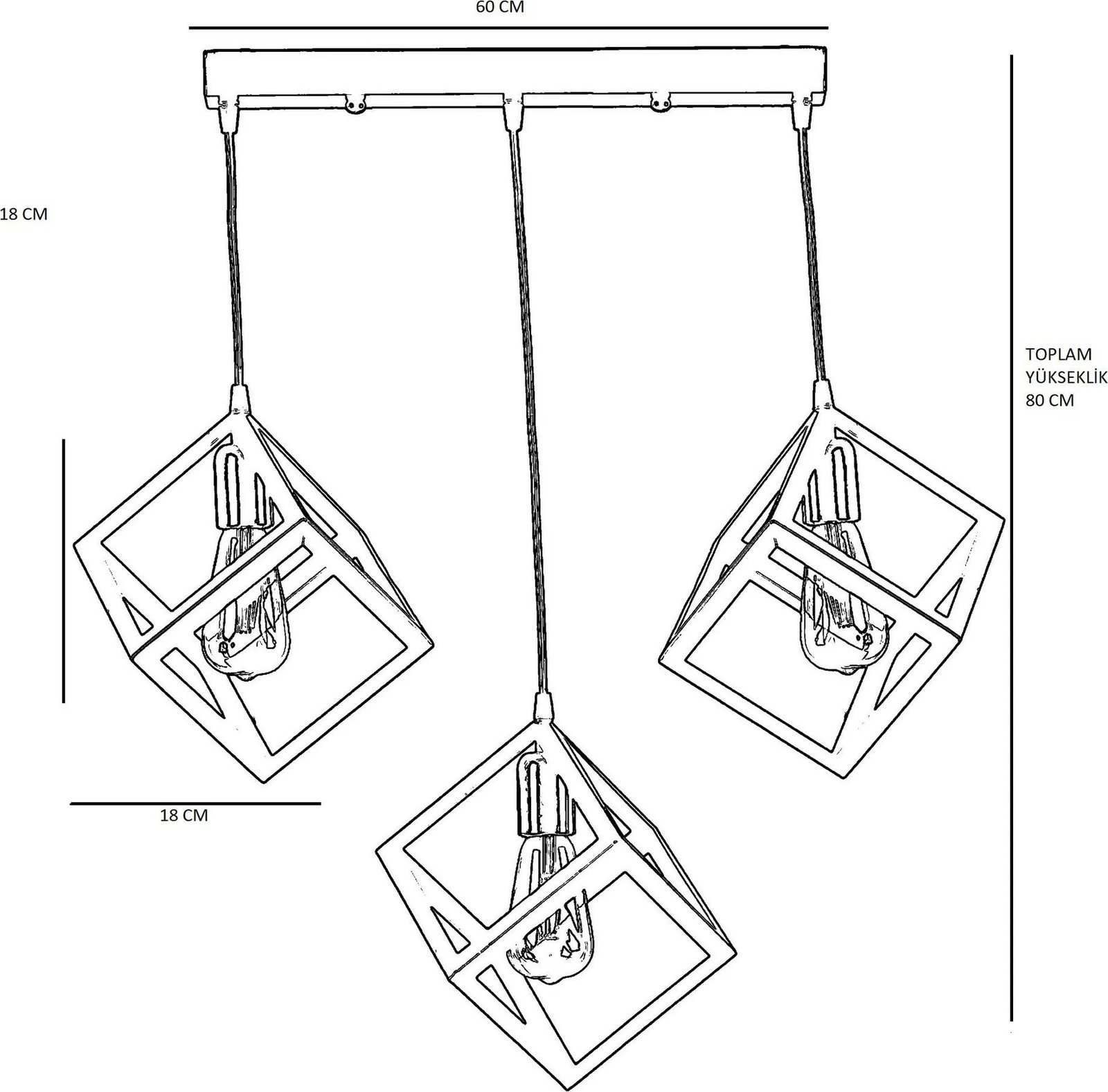 Llambadar Opviq, 7824-3, shumëngjyrësh