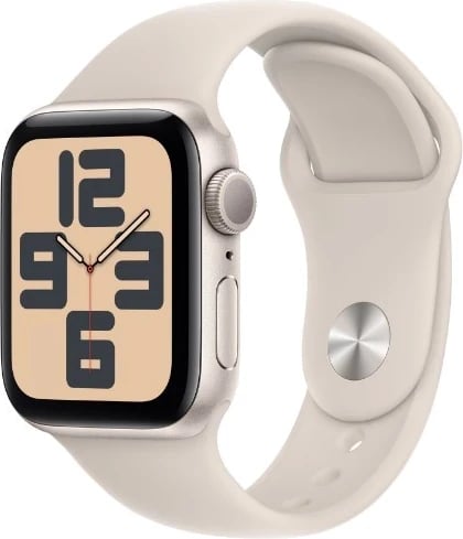 Ora inteligjente Apple Watch SE, 44mm alumini, ngjyra hënë