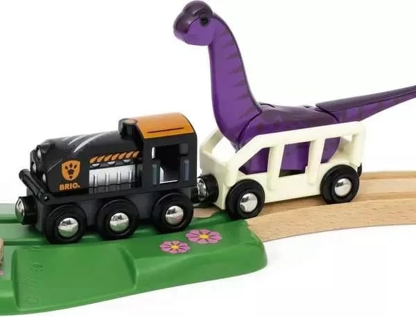 Set aventurë dinosaurësh Ravensburger BRIO, dru, për fëmijë
