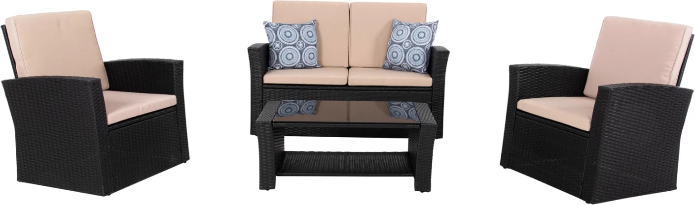 Set ulëse për kopsht THORE FH5978, 4 pjesë, antracit/bezhë