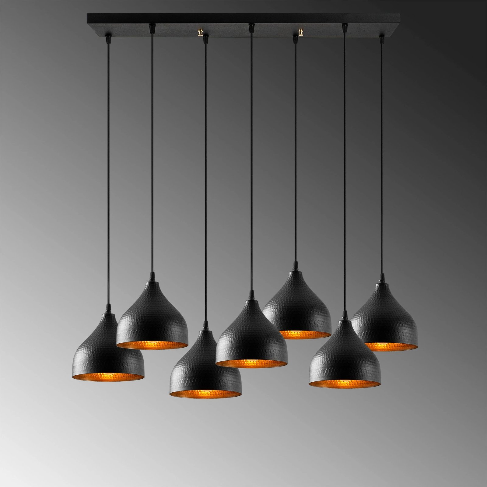 Llambë tavani Opviq, Tattoo - 6221, e zezë, moderne, 88x40cm