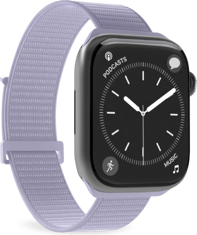 Rrip sportiv Puro Sport për Apple Watch 38/40/41/42 mm, najlon, mbyllje e rregullueshme, vjollcë