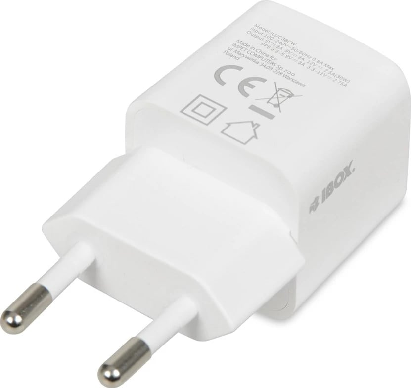 Karikues udhëtimi  I-BOX, C38, PD30W, i bardhë