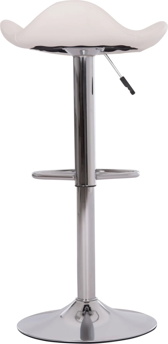 Karrige për bar rrotulluese GANNA, lëkurë PU e bardhë, FH201.22, set prej 2 copë, 44x42x87cm