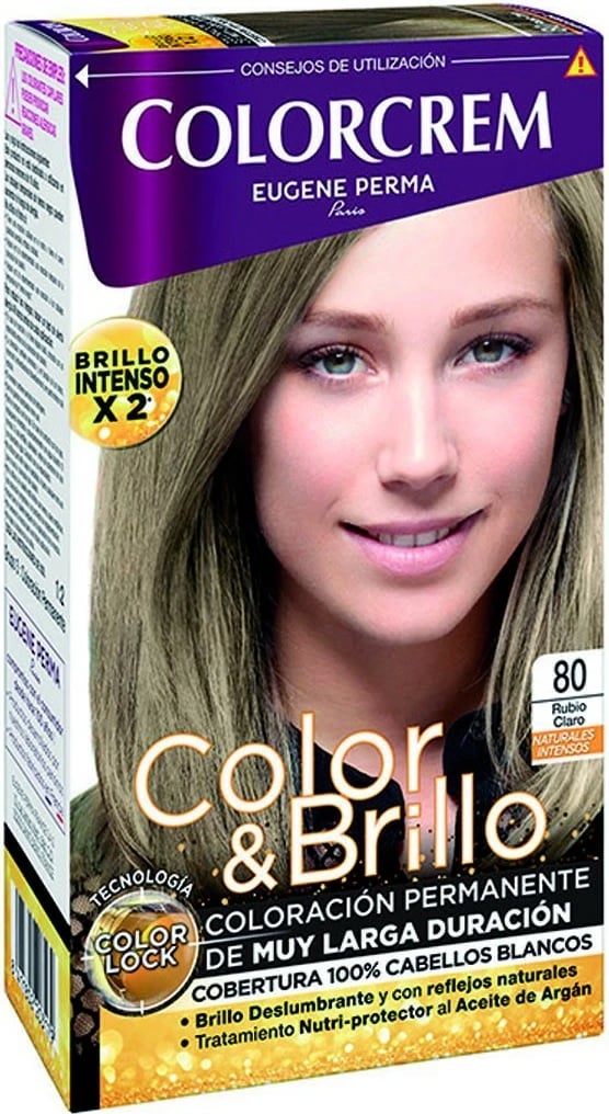 Ngjyrë për flokë unisex Eugene Perma Colorcrem 80 bjonde e hapur