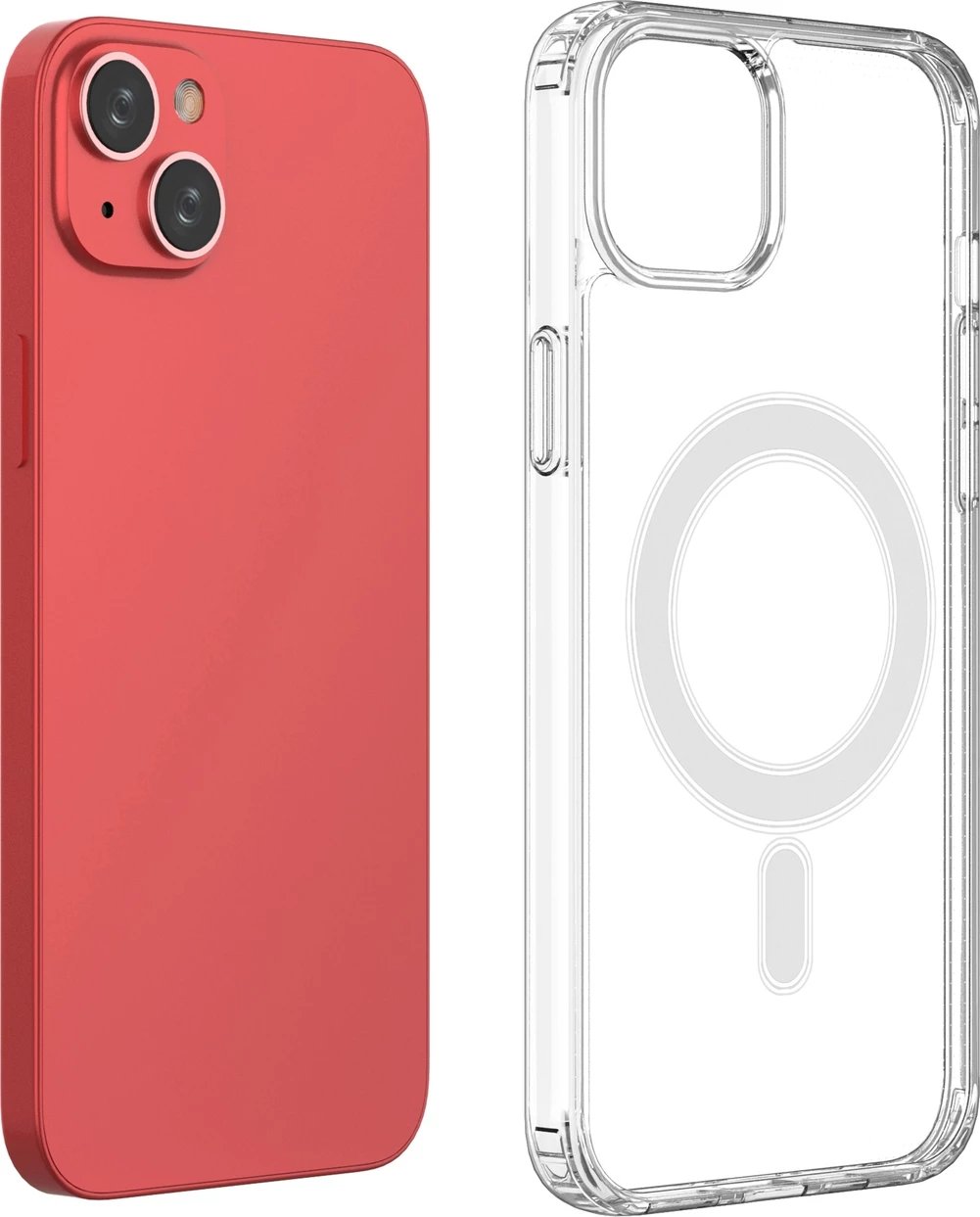 Mbështjellës Hurtel për iPhone 14 Plus, MagSafe, transparent