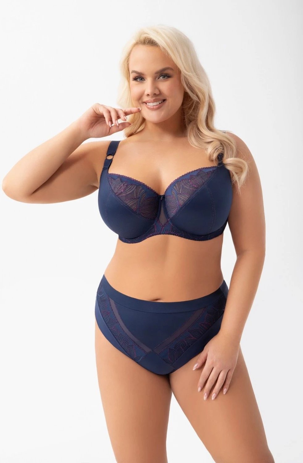 Sutjenë Gorsenia Lingerie 218309 femra, kaltër e mbylltë