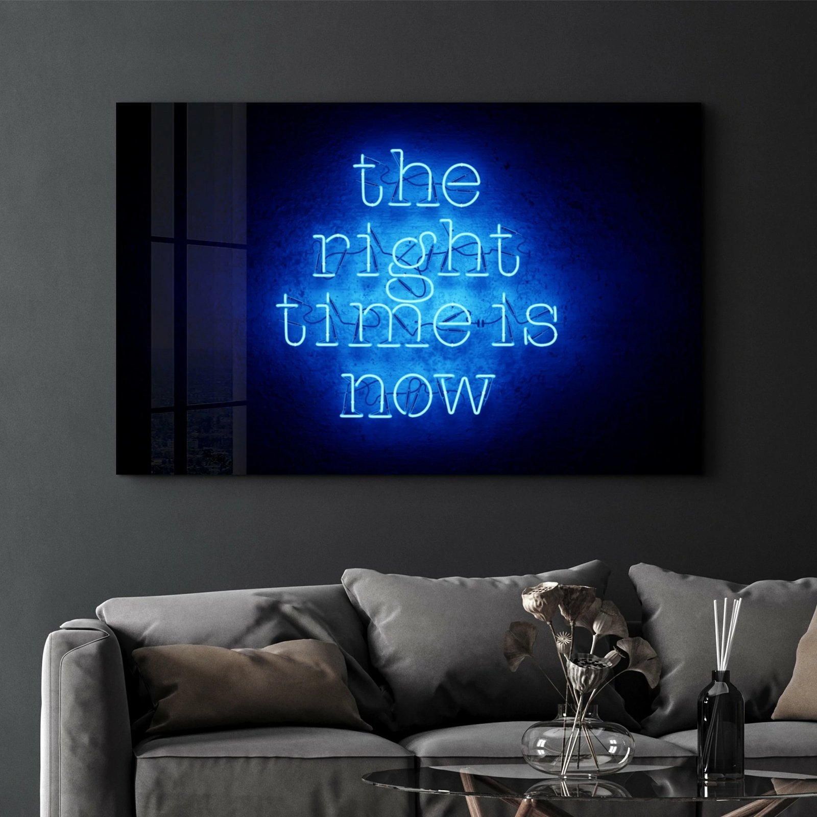 Pikturë dekorative prej xhami të temperuar, Wallity OGLS-8005, 46x72cm