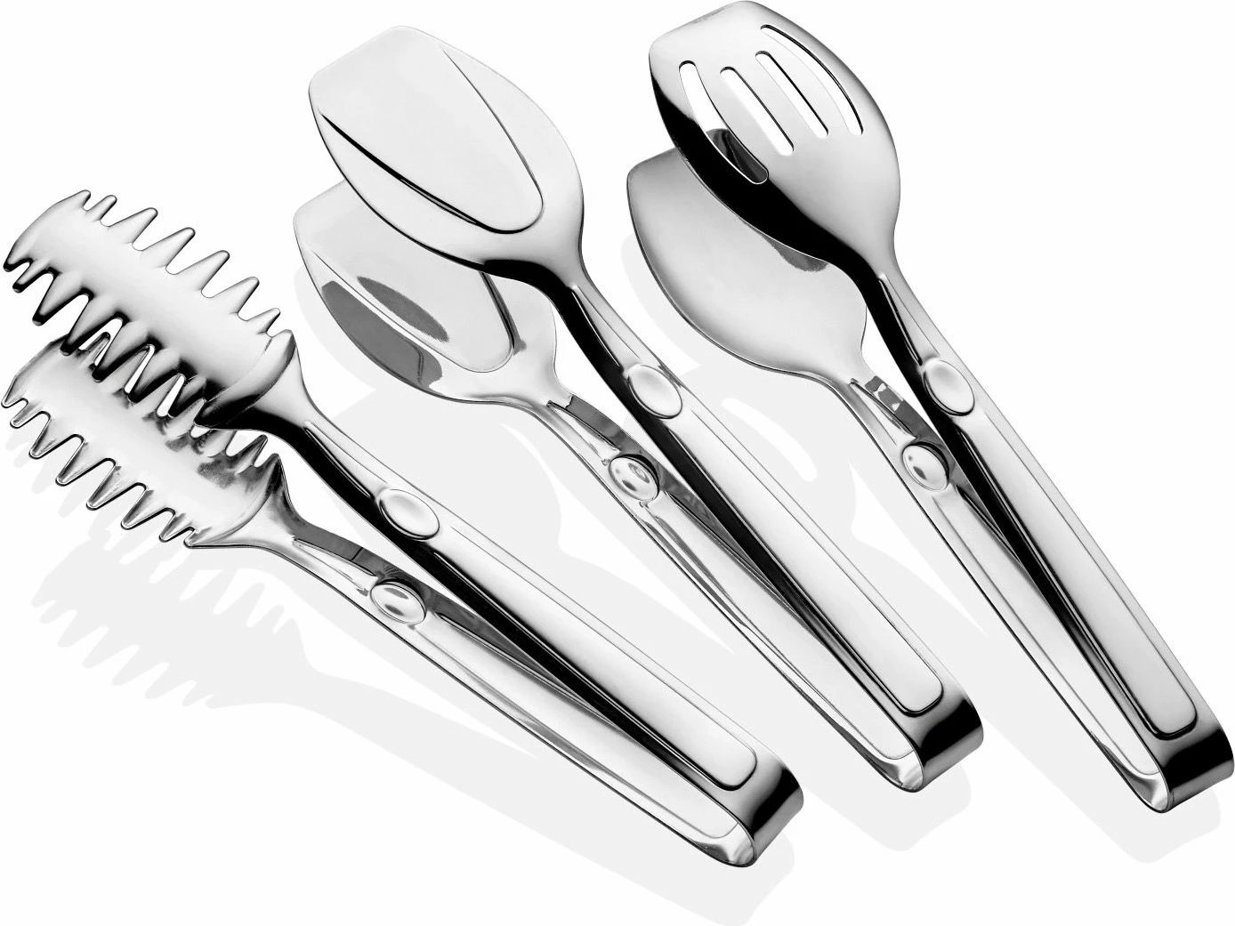 Set me 3 pinceta kuzhine, ngjyrë argjendi, Hermia Concept, Piacasa