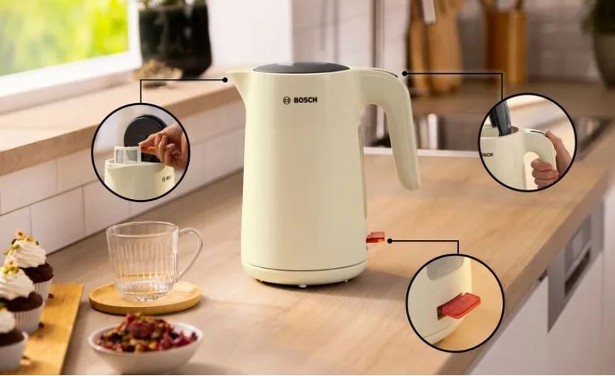 Ibrik elektrik Bosch TWK2M167 MyMoment, 1.7L, Bezhë