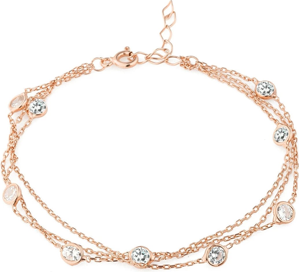 Byzylyk argjendi Elika, ngjyrë ari rozë, TFNY65005