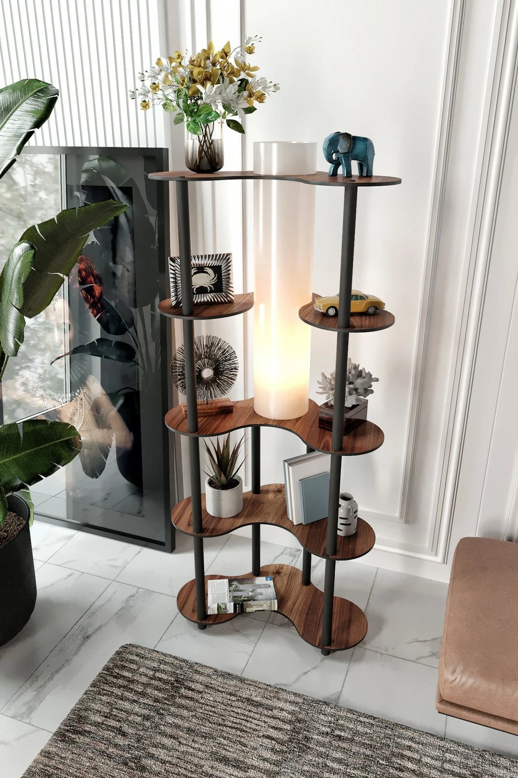 Llambë dyshemeje Opviq, ngjyrë arre, KS-11113