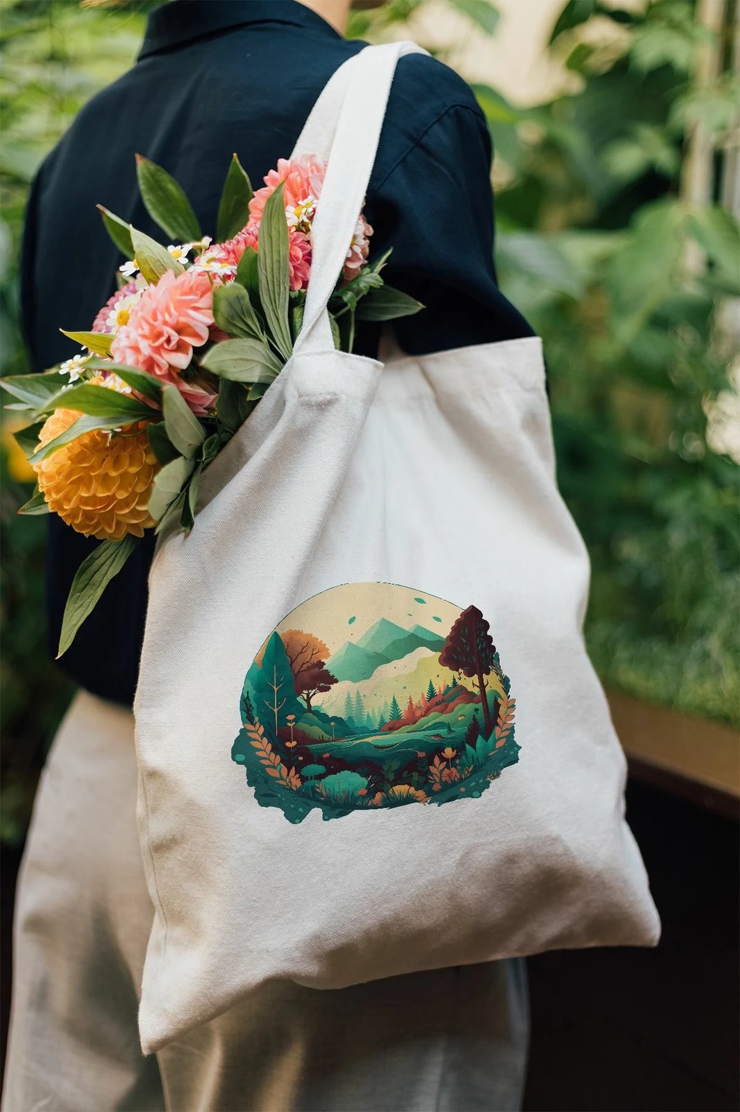 Çantë tote Zoozie Bags, model 19, shumëngjyrëshe