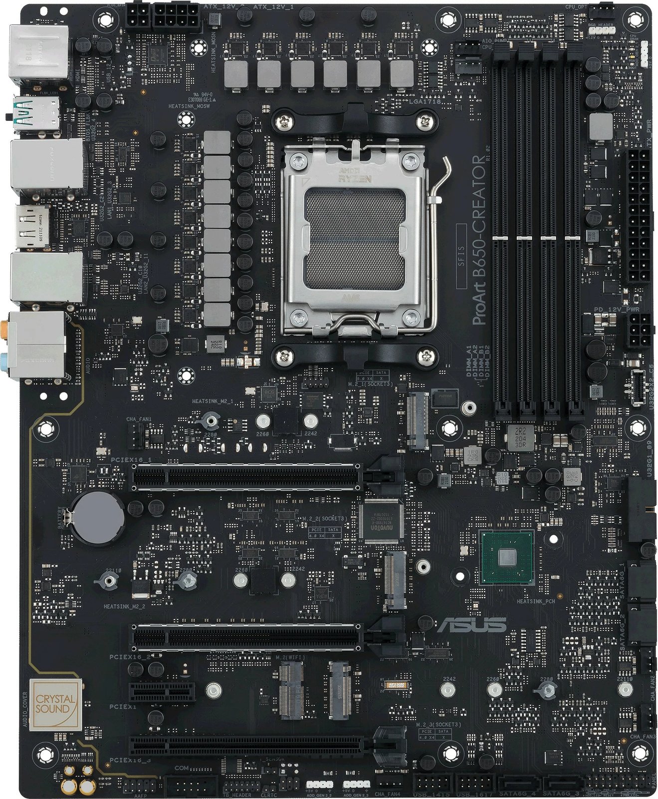 Pllakë amë ASUS ProArt B650-Creator, AMD, Socket AM5, DDR5-SDRAM, 128 GB