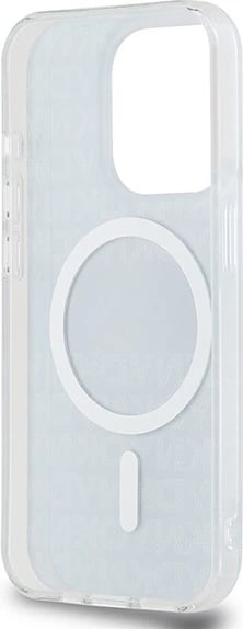 Mbështjellës DKNY IML Mono & Stripe MagSafe për iPhone 13 Pro / 13, i zi