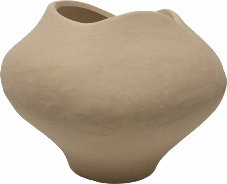 Vazo VERAE, qeramike, bezhë, 26x26x20cm