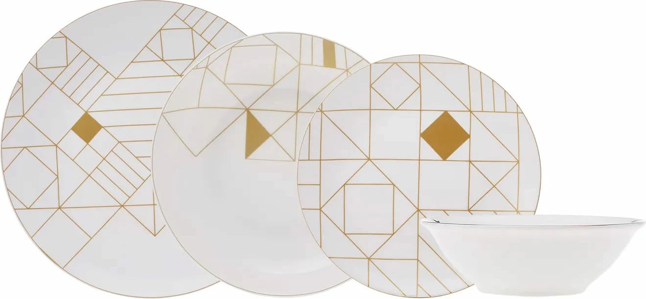 Set darke 24 pjese, Hermia Concept, Jupiter, bardhe me ari