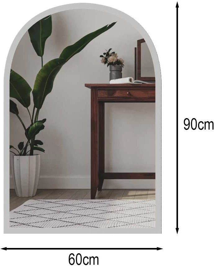 Pasqyrë dekorative Skye, Brilya, e bardhë