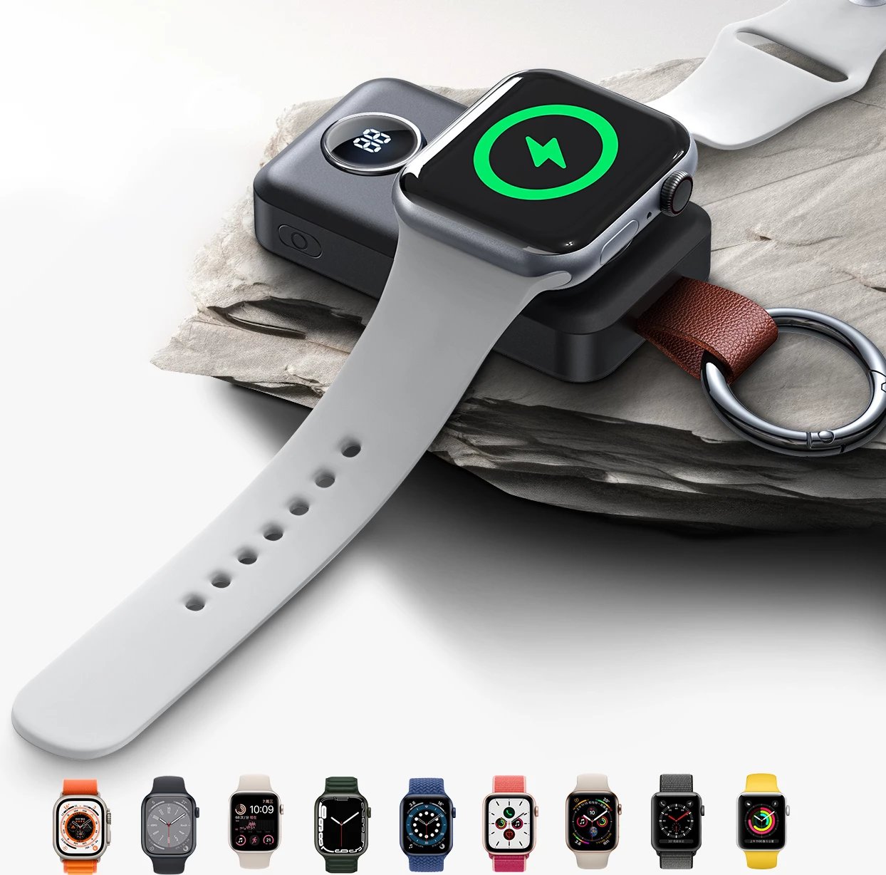 Powerbank wireless Joyroom JR-WQW01 për Apple Watch, 2000mAh, 3W, e zezë