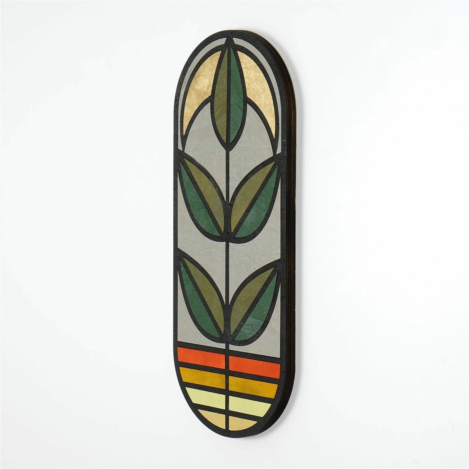 Aksesor dekorativ prej druri për mur, Wallity, ART061, shumëngjyrësh, 53x22x2cm