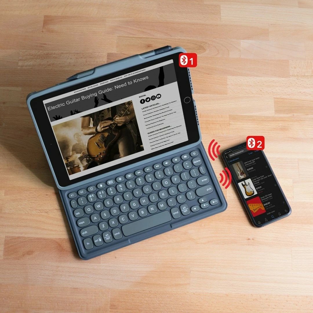 Tastierë universale Bluetooth ZAGG Pro Keys, QWERTY, Anglisht, Gri, me mbështjellës