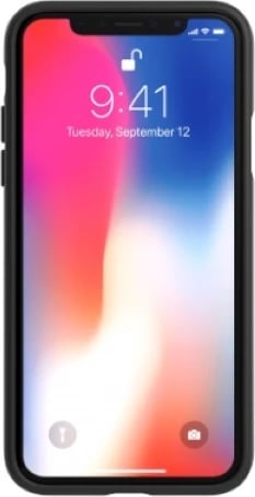 Mbështjellës Adidas OR Molded Case Basic për iPhone X/XS, zi dhe bardhë