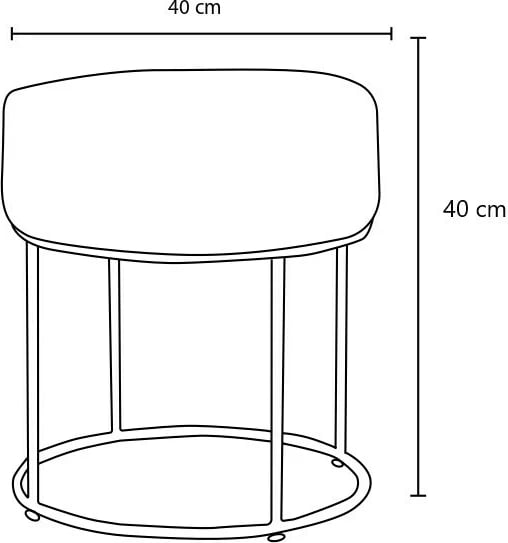 Pouf Atelier del Sofa, ngjyrë fume, Didim