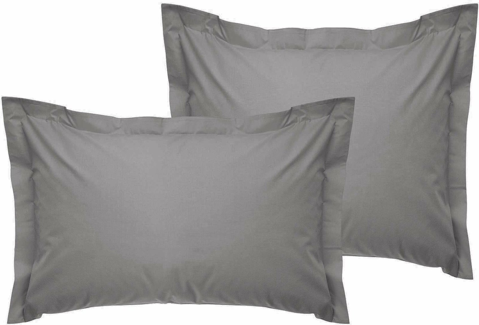 Set jastëkësh Oxford Satin (2 copë), ngjyrë gri e errët, L'essentiel