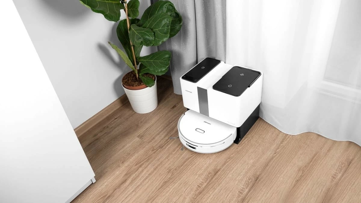 Robot fshesë-mop 2-në-1 Concept VR4050, 5000 Pa, bateri 270 min, rezervuar 300 ml, laser 3D, i bardhë