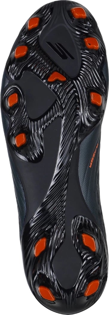 Atlete futbolli Skechers për meshkuj, të zeza-portokalli