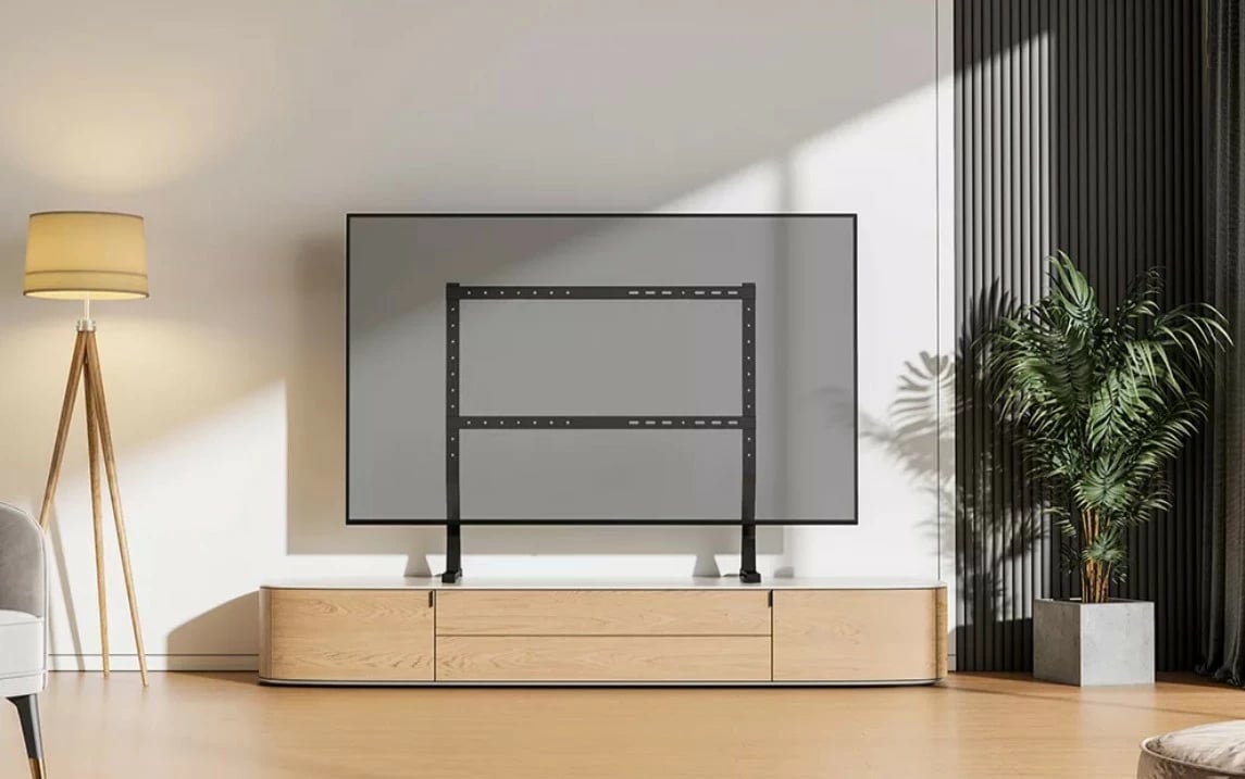 Stendë TV tavoline, Neomounts DS45-430BL18, 45-90", 60 kg, VESA 200x200-800x400, çelik, e zezë