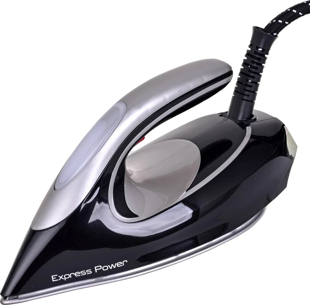 Hekur Tefal SV8062, 1.8 L Durilium AirGlide Autoclean, Zi dhe Argjendtë