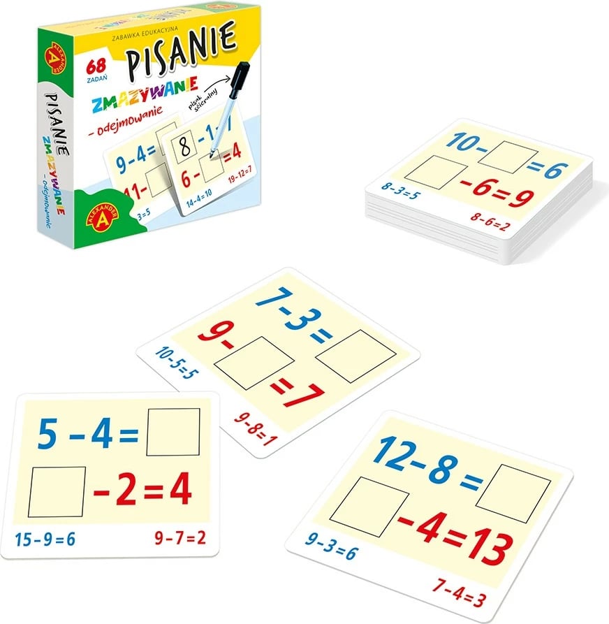 Set edukativ Alexander 26856, shkrim dhe fshirje, zbritje, për fëmijë