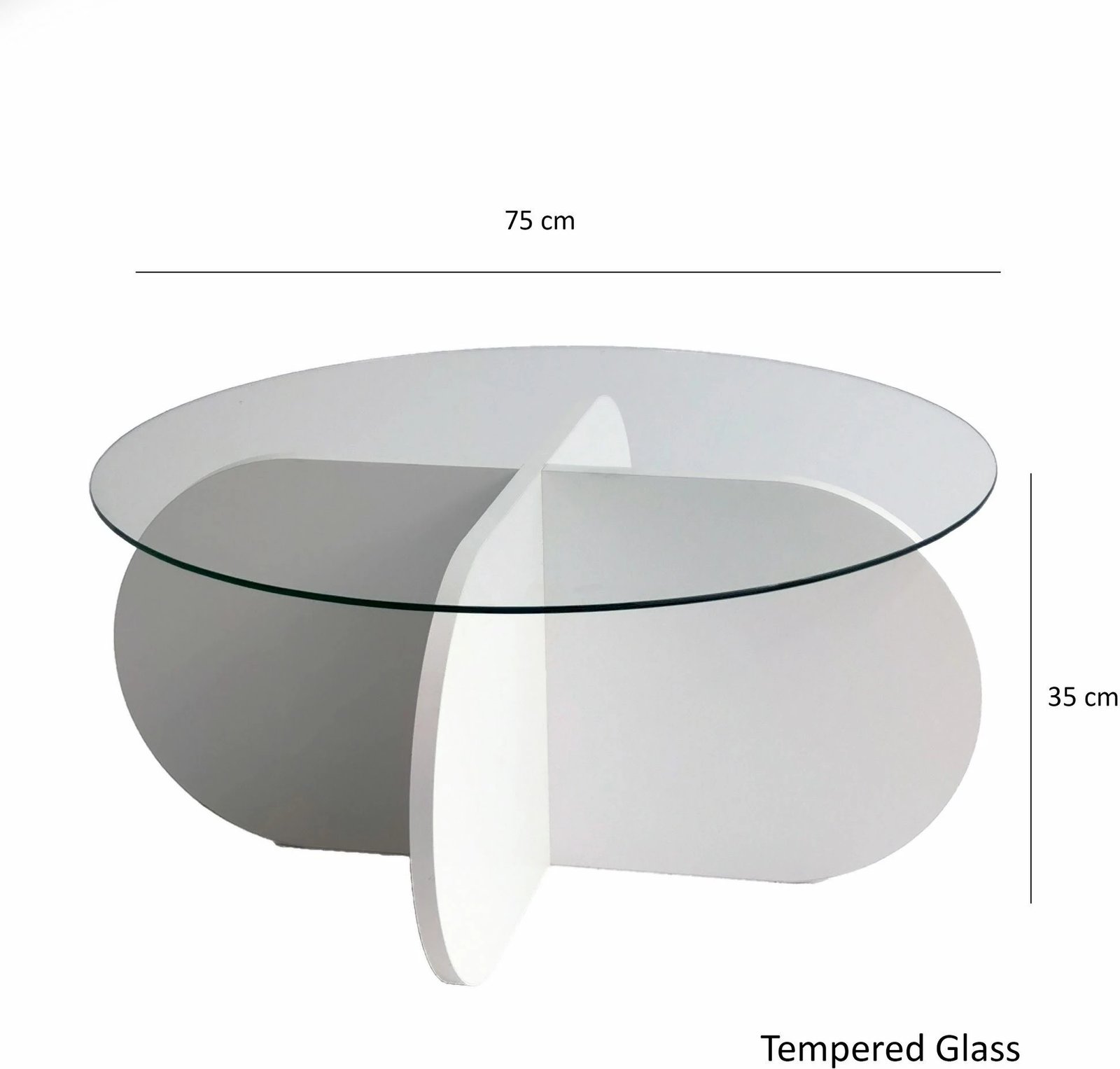 Tavolinë kafeje Hanah Home, Bubble, e bardhë