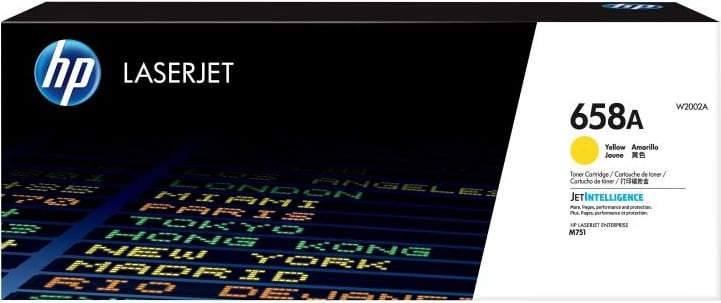 Toner HP 658A W2002A rendiment i lartë 5550–8800 faqe verdhë