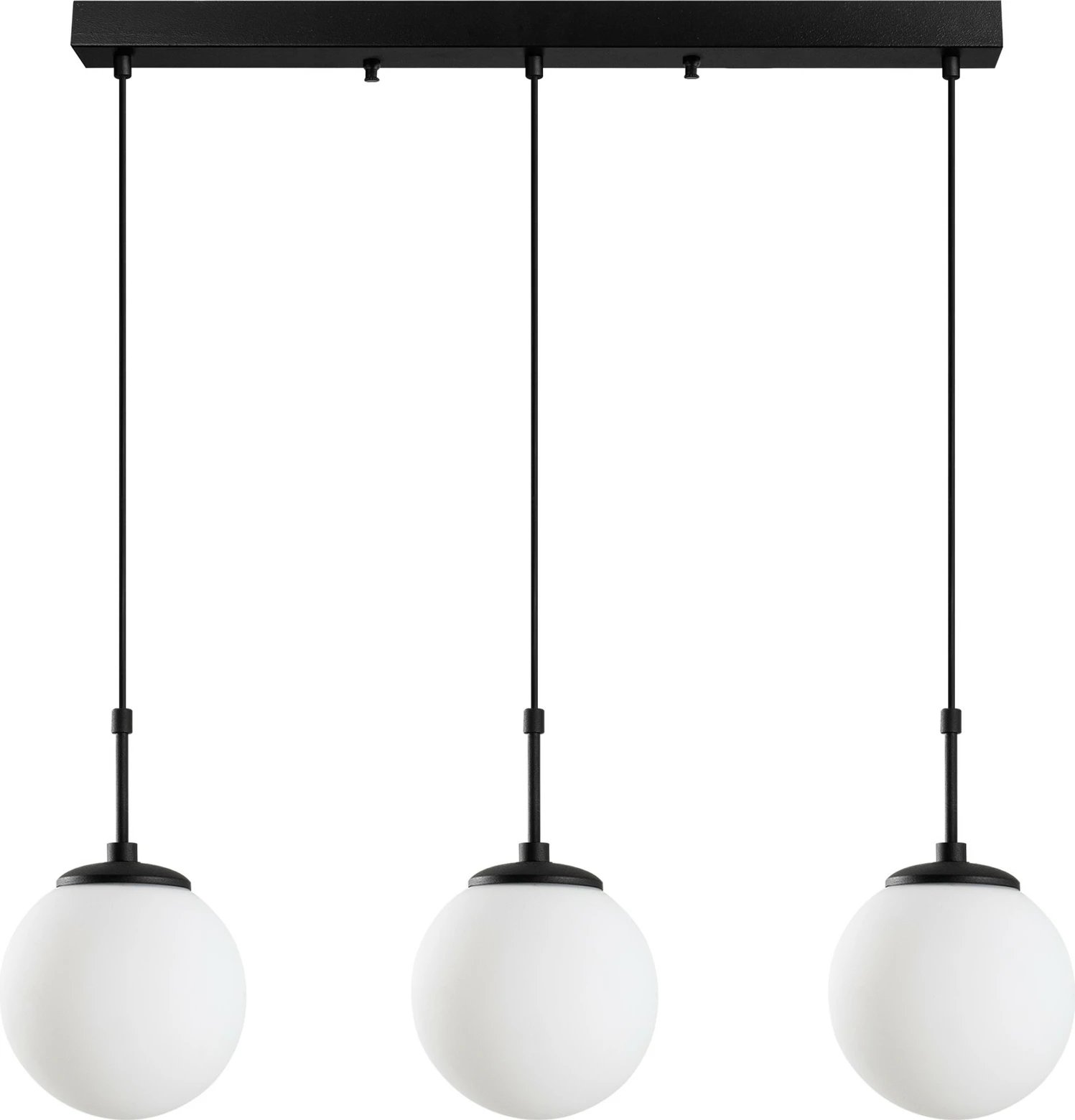 Llambë tavani Opviq Orbital, ngjyrë e zezë, 87x20x120cm