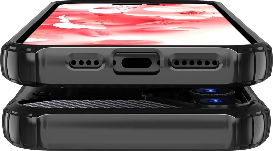 Mbështjellës Hurtel Hybrid Armor për iPhone 16e, Blu
