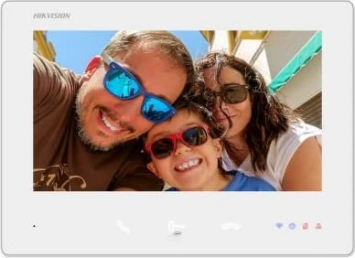 Video-interfon Hikvision DS-KH7300EY-WTE2, 7 inç, i bardhë
