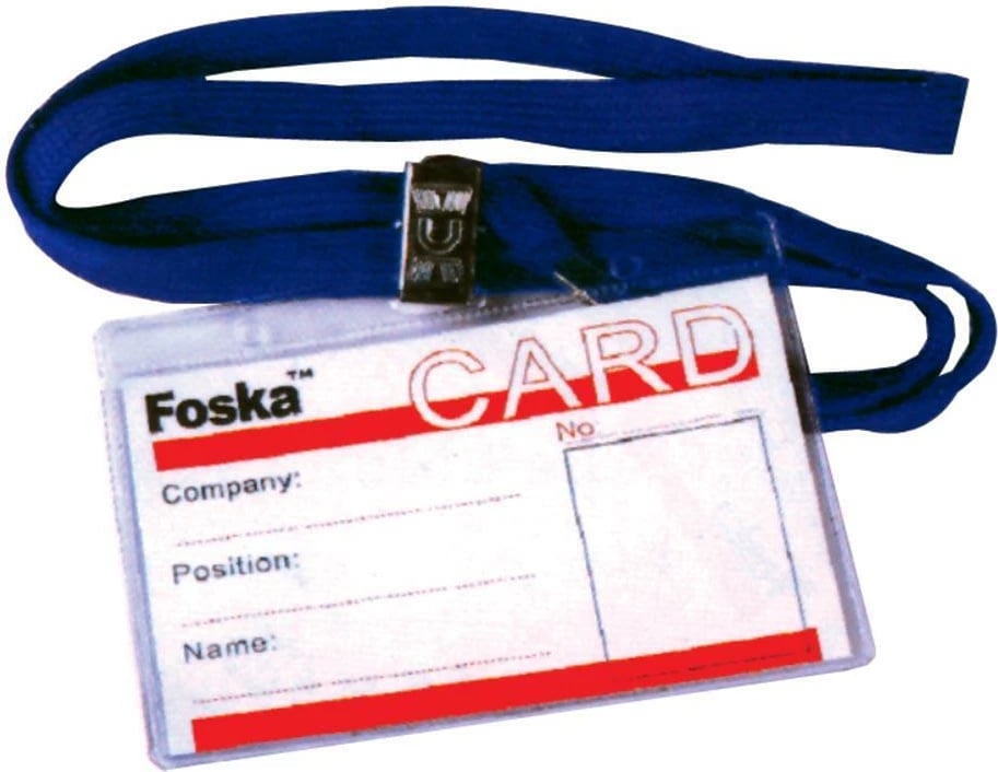 Etiketë emri horizontale NEXT me litar, 11x8cm, 50 copë, Blu