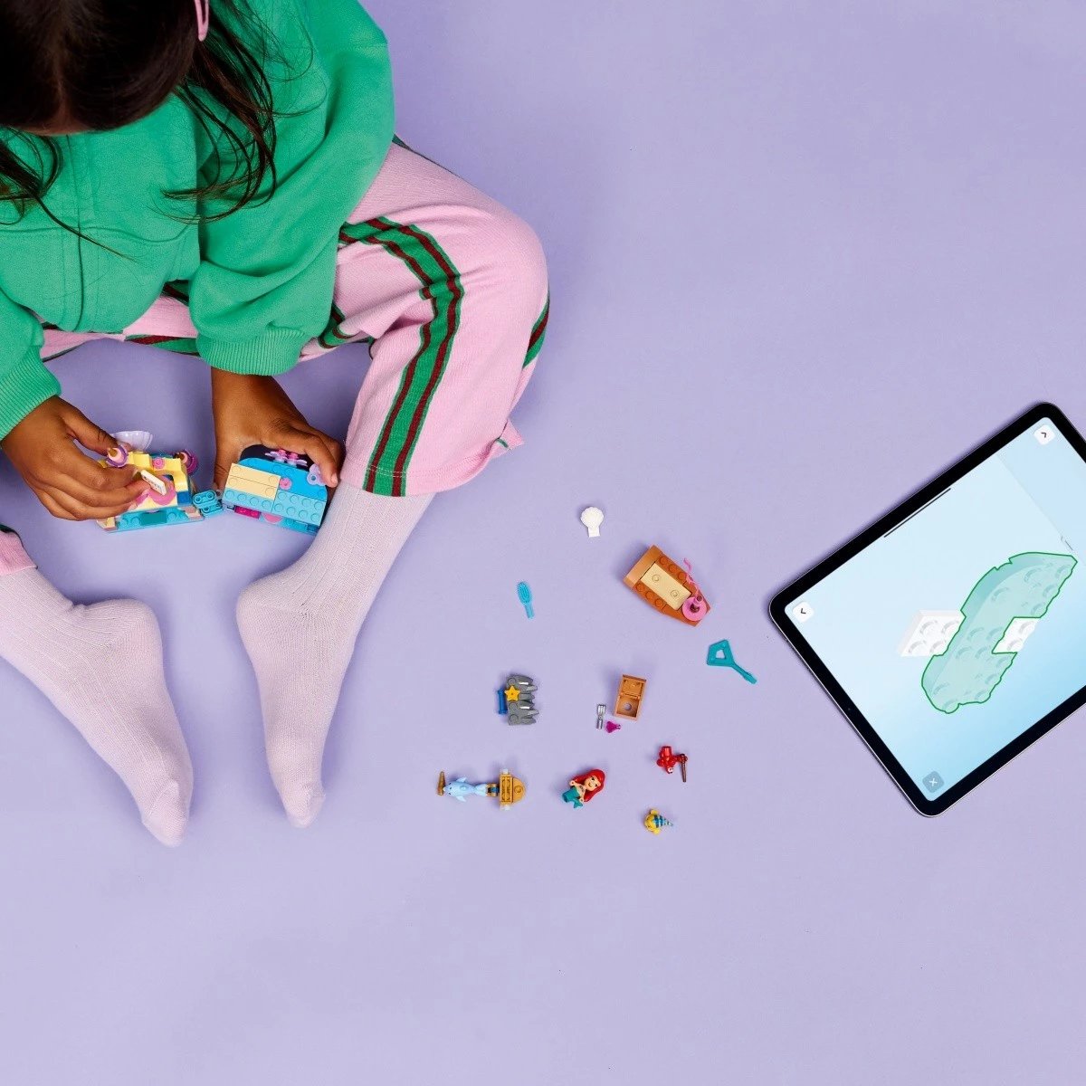 Set LEGO Disney Princess 43285 pallat mini magjik i Ariel, 179 pjesë, 5+