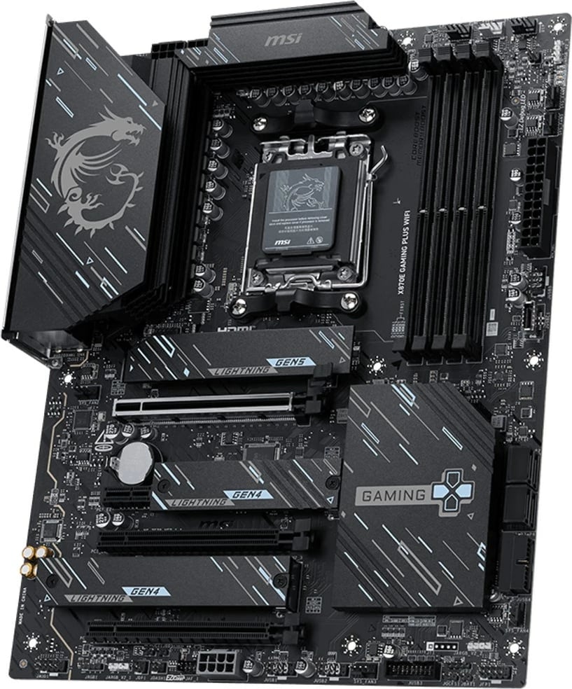 Pllakë amë MSI X870E GAMING PLUS WIFI, Socket AM5, ATX, Wi-Fi 5, Bluetooth 4
