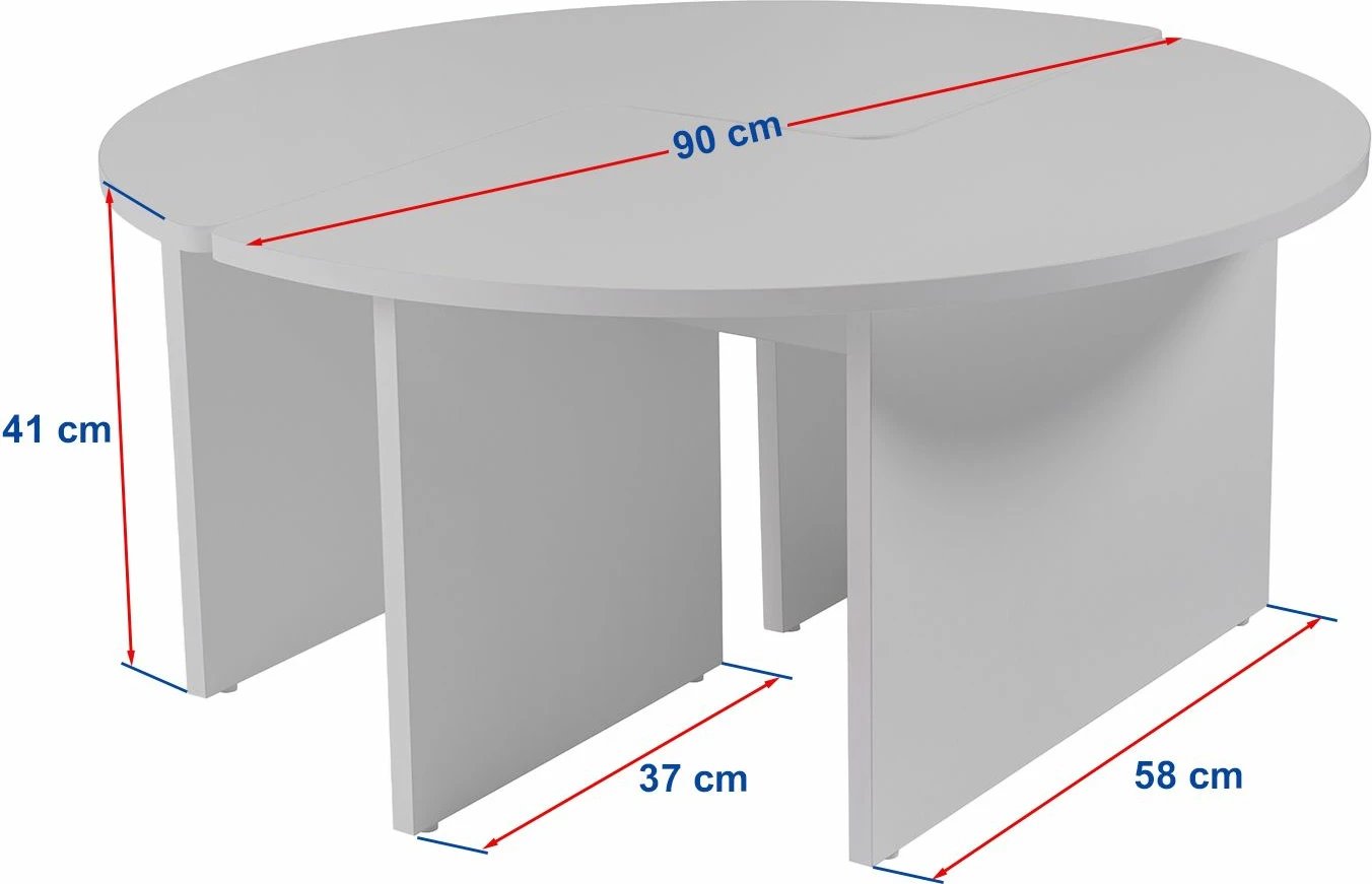 Tavolinë kafeje Nordure, Moira, ngjyrë gri betoni