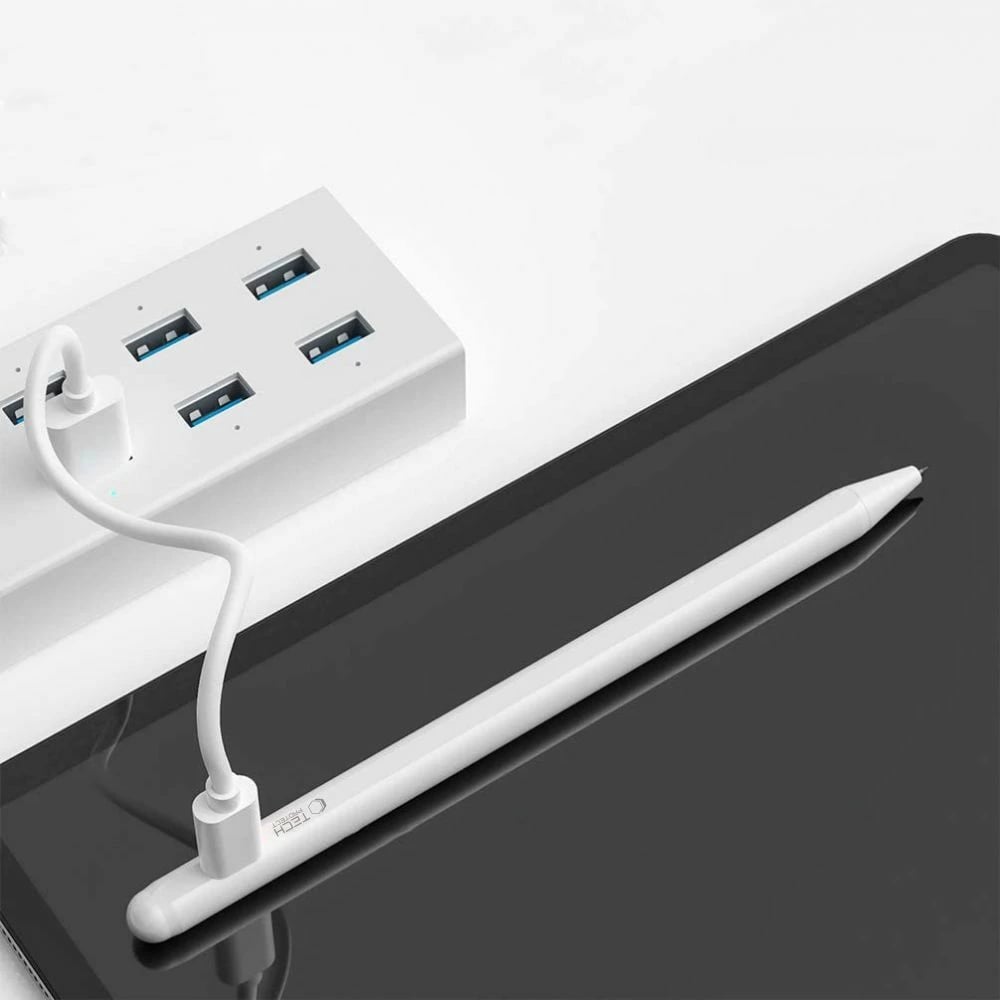 Stilolaps digjital Tech-Protect për iPad, me magnet, LED, i bardhë