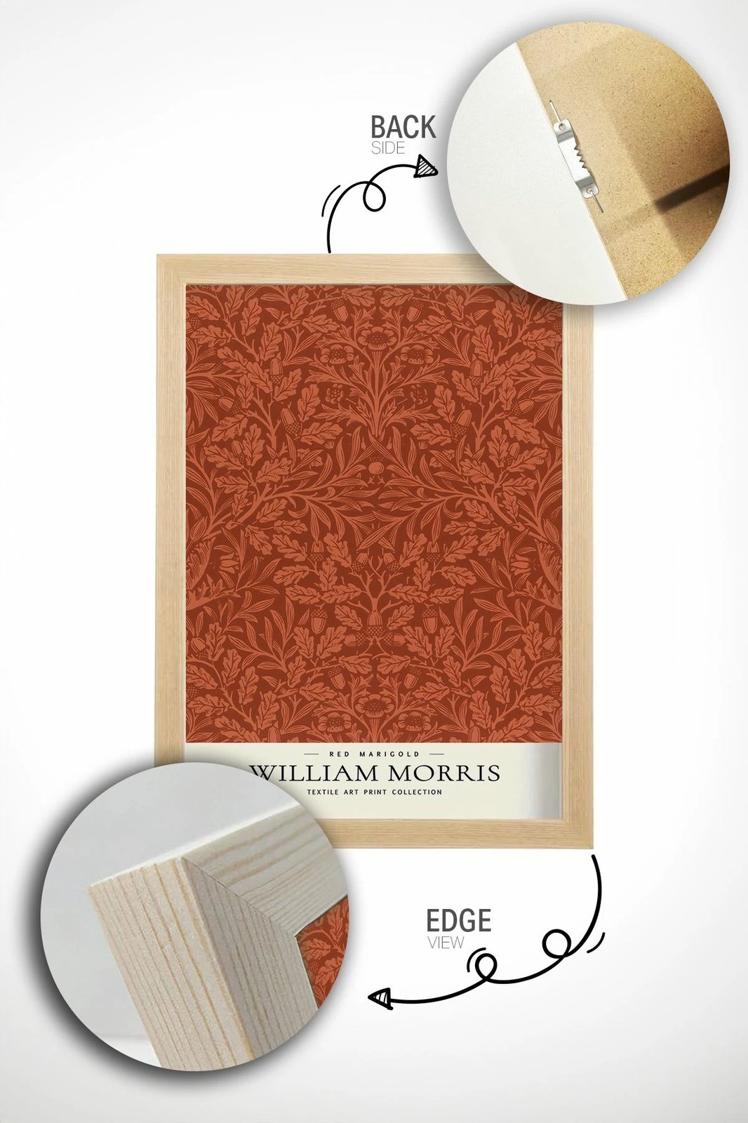 Pikturë dekorative me kornizë, Wallity, Lmnmdl37, shumëngjyrëshe, 33x48cm