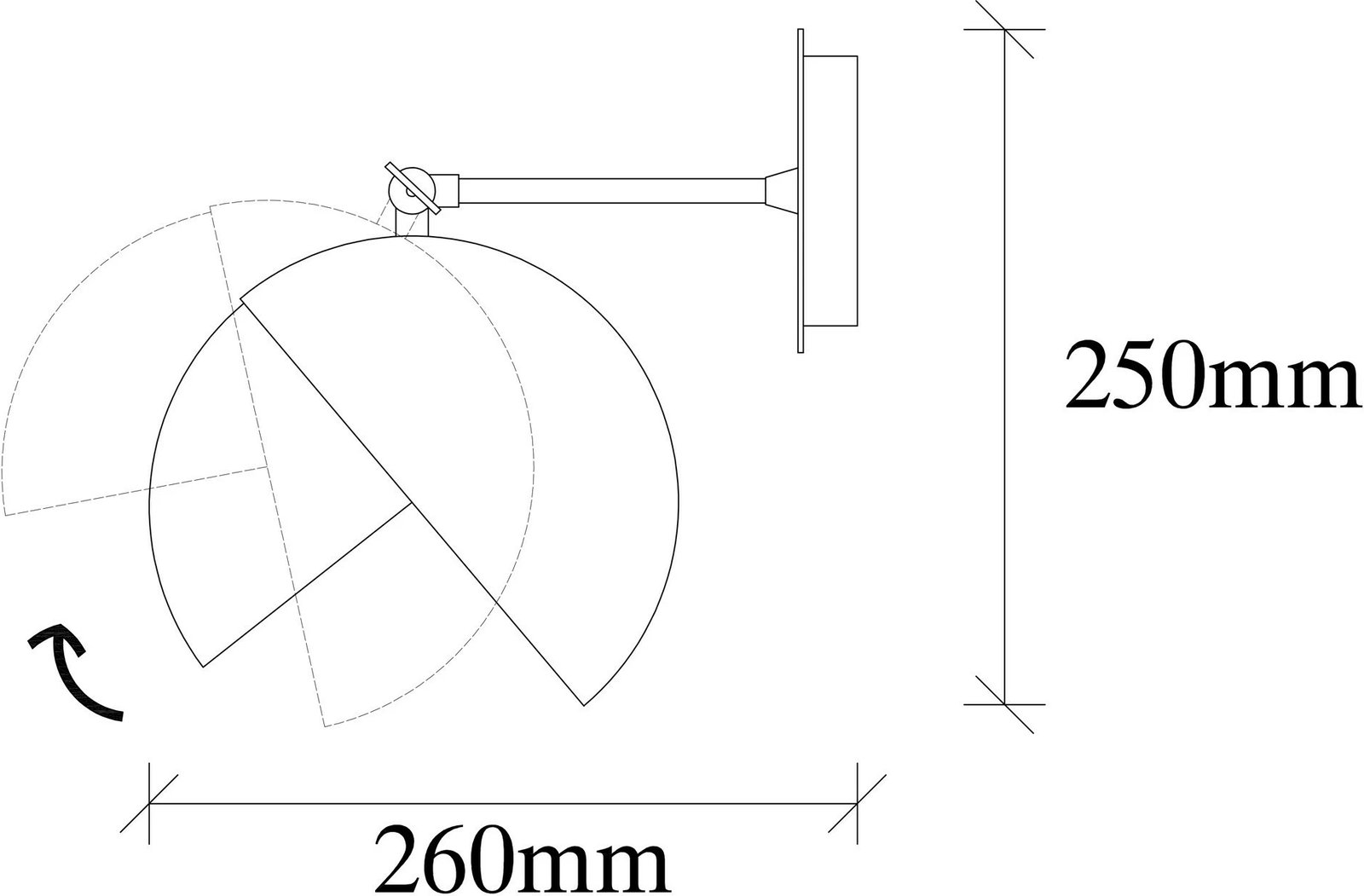 Llambë muri Opviq, Berceste - 252-A, e zezë dhe ari Llambë muri Opviq, Berceste - 252-A, e zezë dhe ari